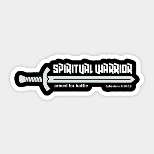 Spiritual Warrior Armor of God Warfare Ephesians Sticker